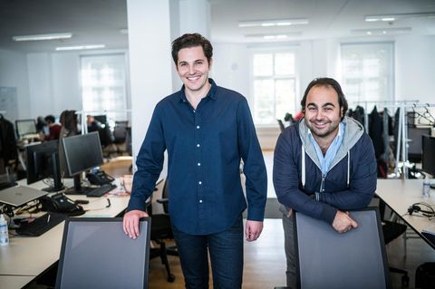 Die Gründer der Plattform Auto1: Christian Bertermann (l.) und Hakan Koç (r.)