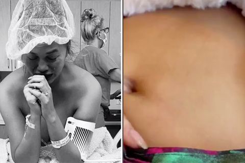 "Wie die Tritte eines Babys" : Model Chrissy Teigen teilt emotionales Video zum Geburtstermin ihres toten Sohnes