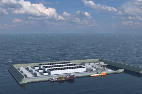 Eine Simulation der Windenergie-Insel