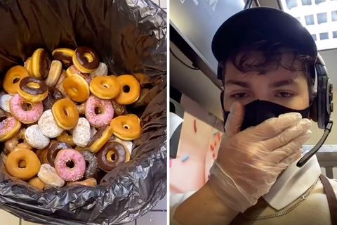Food Waste: Angestellter gefeuert, weil er Obdachlosen weggeworfene Donuts spendet