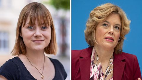 SPD-Politikerin Lilly Blaudszun und ihre CDU-Kollegin Julia Klöckner