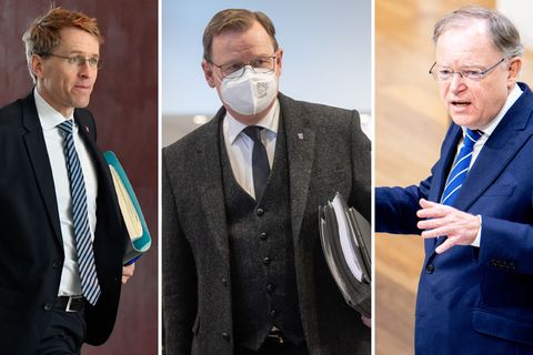 Von links: Daniel Günther, Bodow Ramelow und Stephan Weil