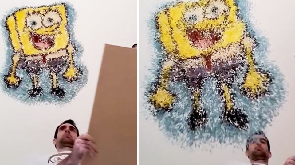 Virale Videos: Kunst für wenige Sekunden: Brite kreiert beeindruckende Werke aus Reis
