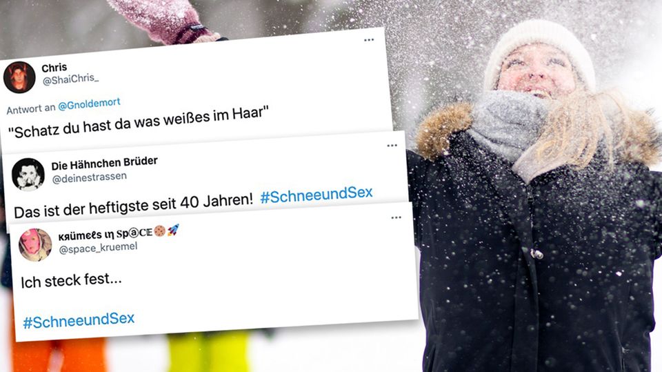 Schnee und Sex wir Twitter-Trend