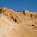 Die Reste der Belgerungsrampe.