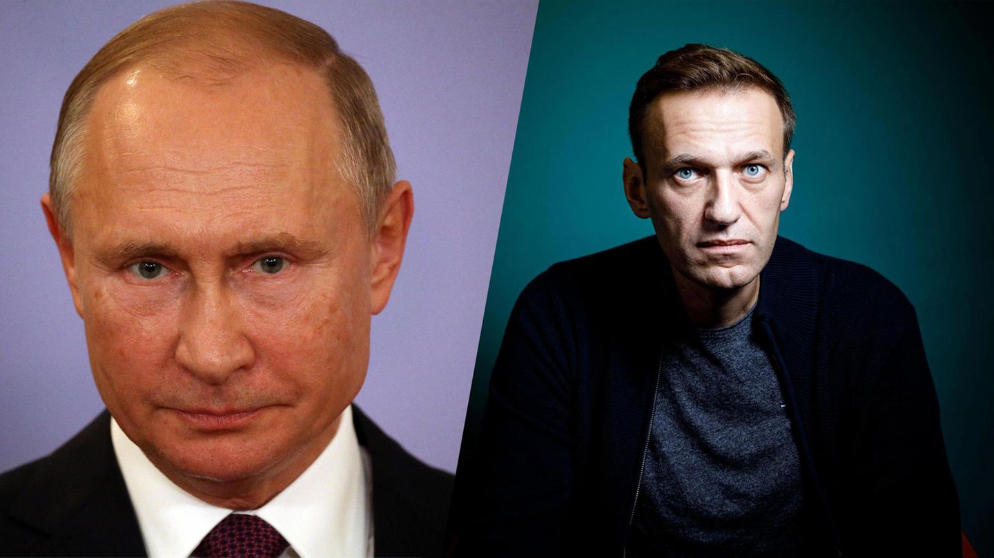 Putin gegen Nawalny: Der Unbeugsame, Oppositionspolitiker Alexej Nawalnyj, und der Autokrat, Präsident Wladimir Putin Der Unbeugsame, Oppositionspolitiker Alexej Nawalnyj, und der Autokrat, Präsident Wladimir Putin