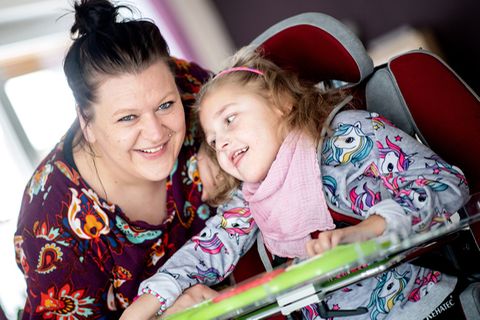 Trotz der erschwerten Bedingungen durch die Pandemie war Katharina Kuhlemann mit ihrer Tochter Emma für vier Wochen im Kinderhospiz Löwenherz in Syke