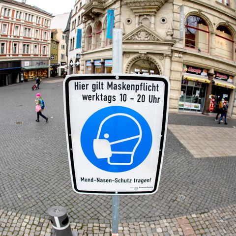 Die menschenleere Innenstadt von Braunschweig