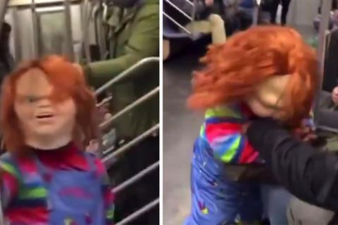 Gruseliges Video: Mörderpuppe "Chucky" greift Frau an – was hinter der Attacke steckt