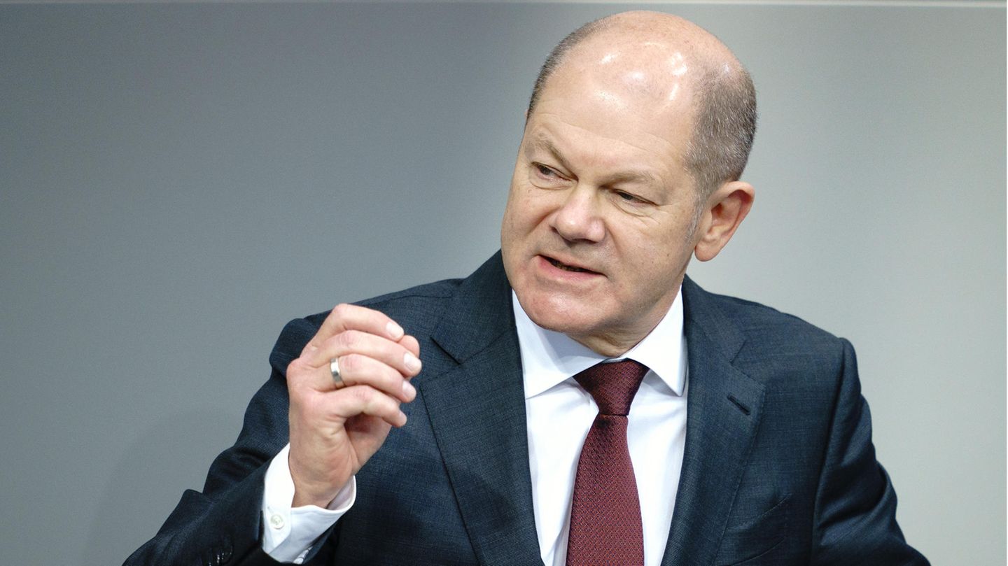 Bundesfinanzminister Olaf Scholz (SPD​​​​​​) im Bundestag