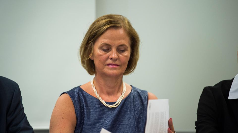 Oberstaatsanwältin Hildegard Bäumler-Hösl während einer Presserunde im Jahr 2018