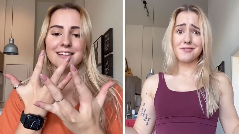 Alyssa Cleland wird mit Ektrodaktylie geboren – das heißt, von Geburt an fehlen ihr beide Mittelfinger. Alyssa Cleland wird mit Ektrodaktylie geboren – das heißt, von Geburt an fehlen ihr beide Mittelfinger.