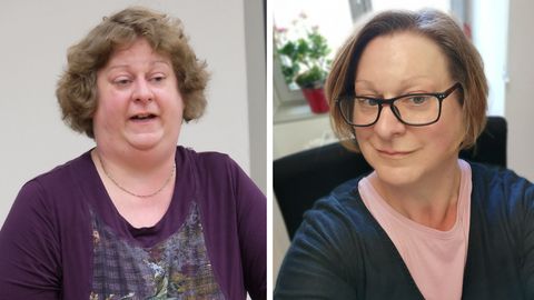 Das Bild links stammt aus dem Jahr 2016, damals quälten Annette Schäfer Übergewicht und Bluthochdruck. Das rechte Bild ist aktuelleren Datums. 