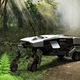 Die "Beine" gleichen Differenzen im Boden aus.