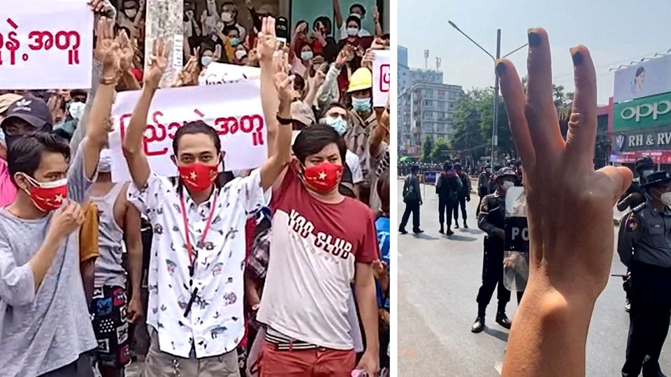 Proteste in Myanmar