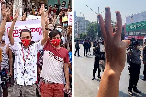Proteste in Myanmar