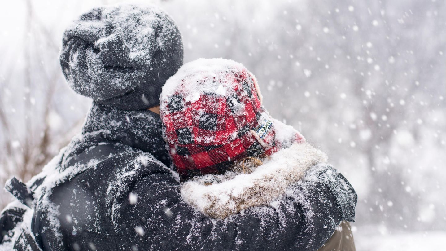 Paar im Winter