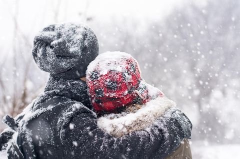 Paar im Winter