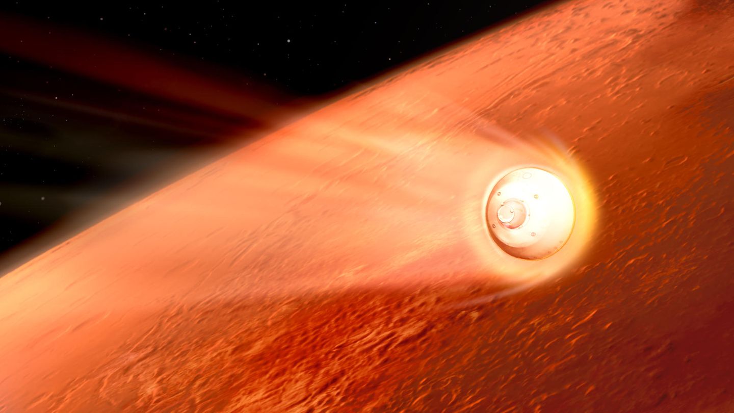 Landeanflug Mars