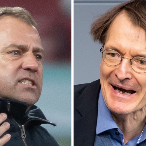 Öffentlicher Schlagabtausch: Bayern-Trainer Flick und SPD-Mann Lauterbach liefern sich hitzige Corona-Debatte