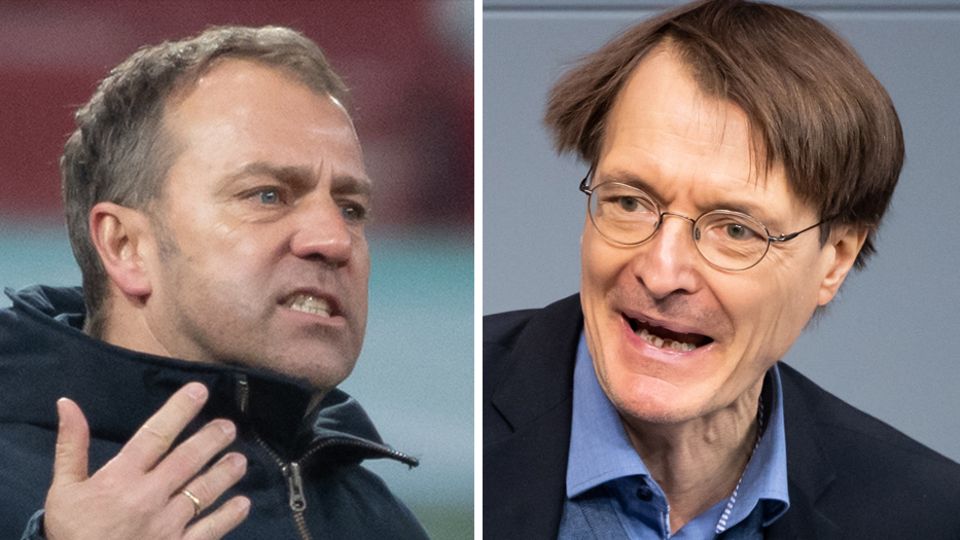 Öffentlicher Schlagabtausch: Bayern-Trainer Flick und SPD-Mann Lauterbach liefern sich hitzige Corona-Debatte