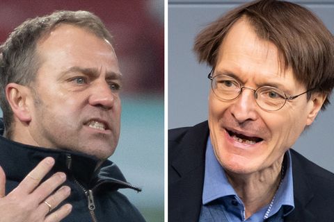 Öffentlicher Schlagabtausch: Bayern-Trainer Flick und SPD-Mann Lauterbach liefern sich hitzige Corona-Debatte