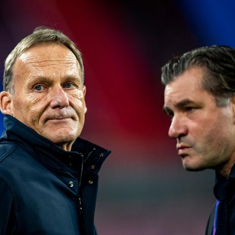 Dortmunds Geschäftsführer Hans-Joachim Watzke (l.) und Sportdirektor Michael Zorc