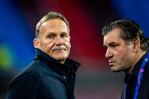 Dortmunds Geschäftsführer Hans-Joachim Watzke (l.) und Sportdirektor Michael Zorc