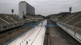 Tagsüber herrscht gähnende Leere: Die 700 Meter lange und 13 Meter breite Strecke an der Avenida Marqués de Sapucaí.