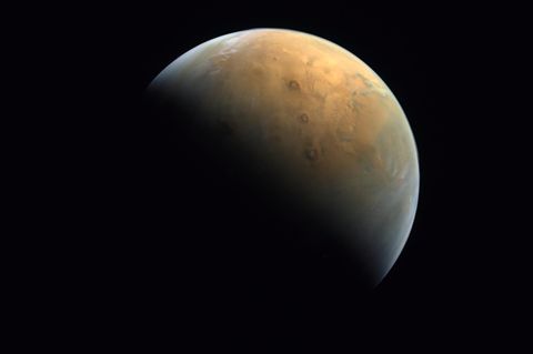 Foto des Mars von der Mars-Sonde der Arabischen Emirate