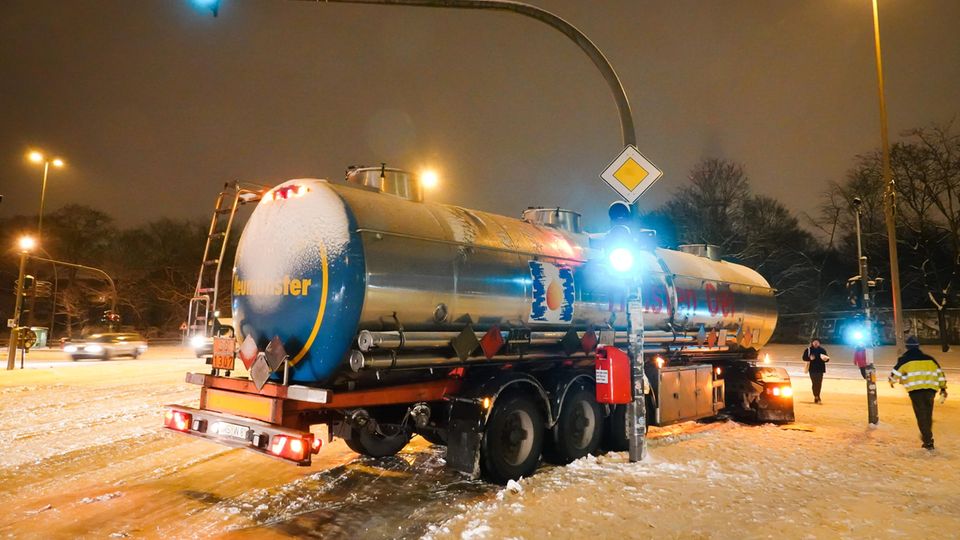 Schnee und Glätte in Hamburg
