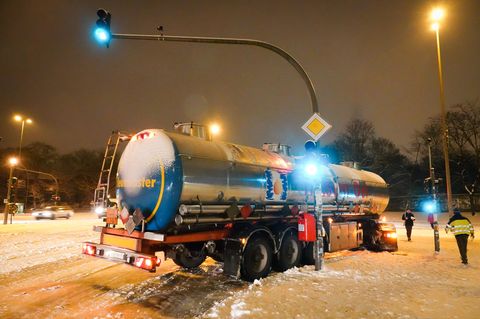 Schnee und Glätte in Hamburg