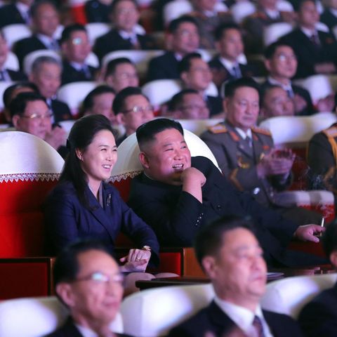 Ri Sol-ju und Kim Jong-un