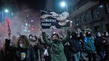 "Freitheit für Pablo" fordern Demonstranten am 16. Februar 2021 in Barcelona