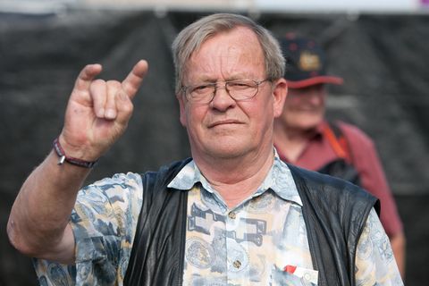 Bauer Uwe Trede, der jahrelang sein Gelände für das Wacken Open Air Festival vermiete, im August 2009.