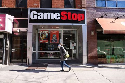 GameStop Filiale in manhattan, New York City.