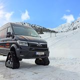 MAN TGE 4x4 mit Raupenantrieb
