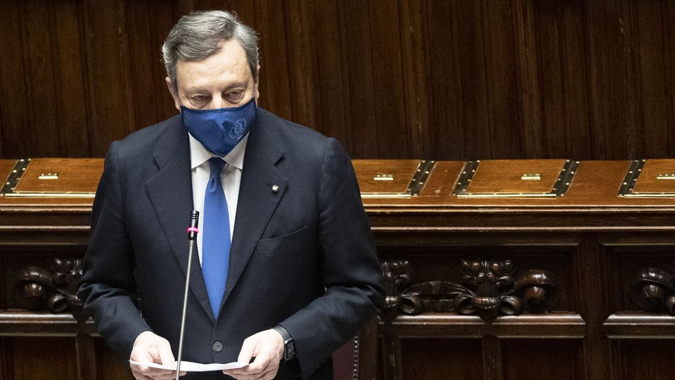 Mario Draghi Misstrauensvotum Parlament Italien