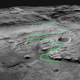 Die Route von "Perseverance" auf dem Mars