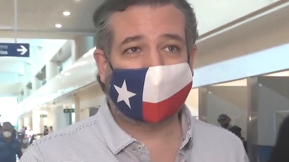 Ted Cruz Flughafen Cancun Rckflug