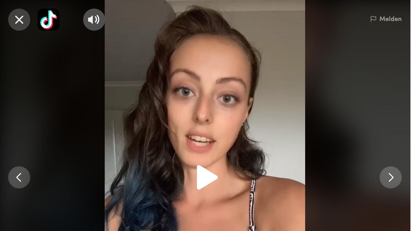Die Australierin Lily Hodgson auf TikTok