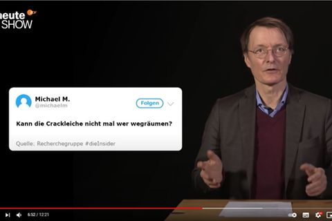 Karl Lauterbach in der "heute-show"