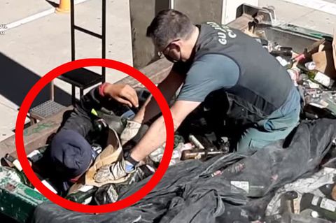 Spanien: Polizei entdeckt Migranten unter Glasscherben und giftiger Asche