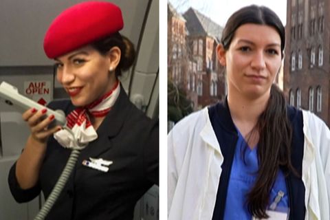 Flugbegleiter in der Pflege
