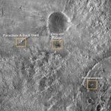 Mars - Perseverance-Landestelle und erster Müll