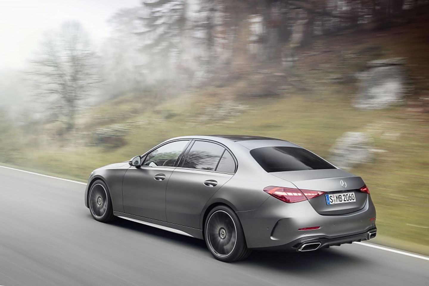 Die Mercedes C-Klasse Limousine ist 4,75 Meter lang
