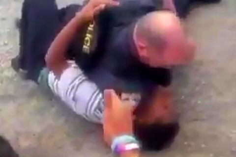 Baton Rouge, USA: Ein Polizist würgt einen 13-jährigen Schwarzen
