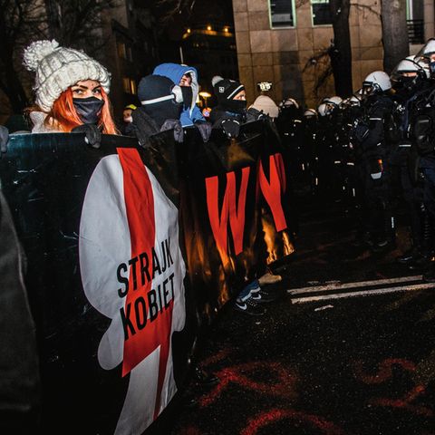 Women are protesting against the Polish Constitutional Court, which almost completely banned abortions on January 27th