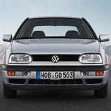 Das mandeläugige Gesicht ist typisch für den VW Golf III