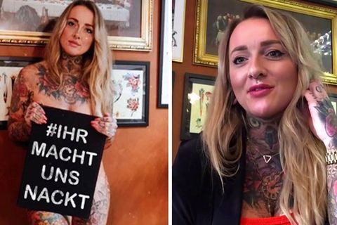 Tätowiererin Claudia Lehnigk über den Corona-Protest #IhrMachtUnsNackt